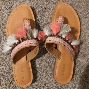 Nordstrom Pom Pom flip flops
